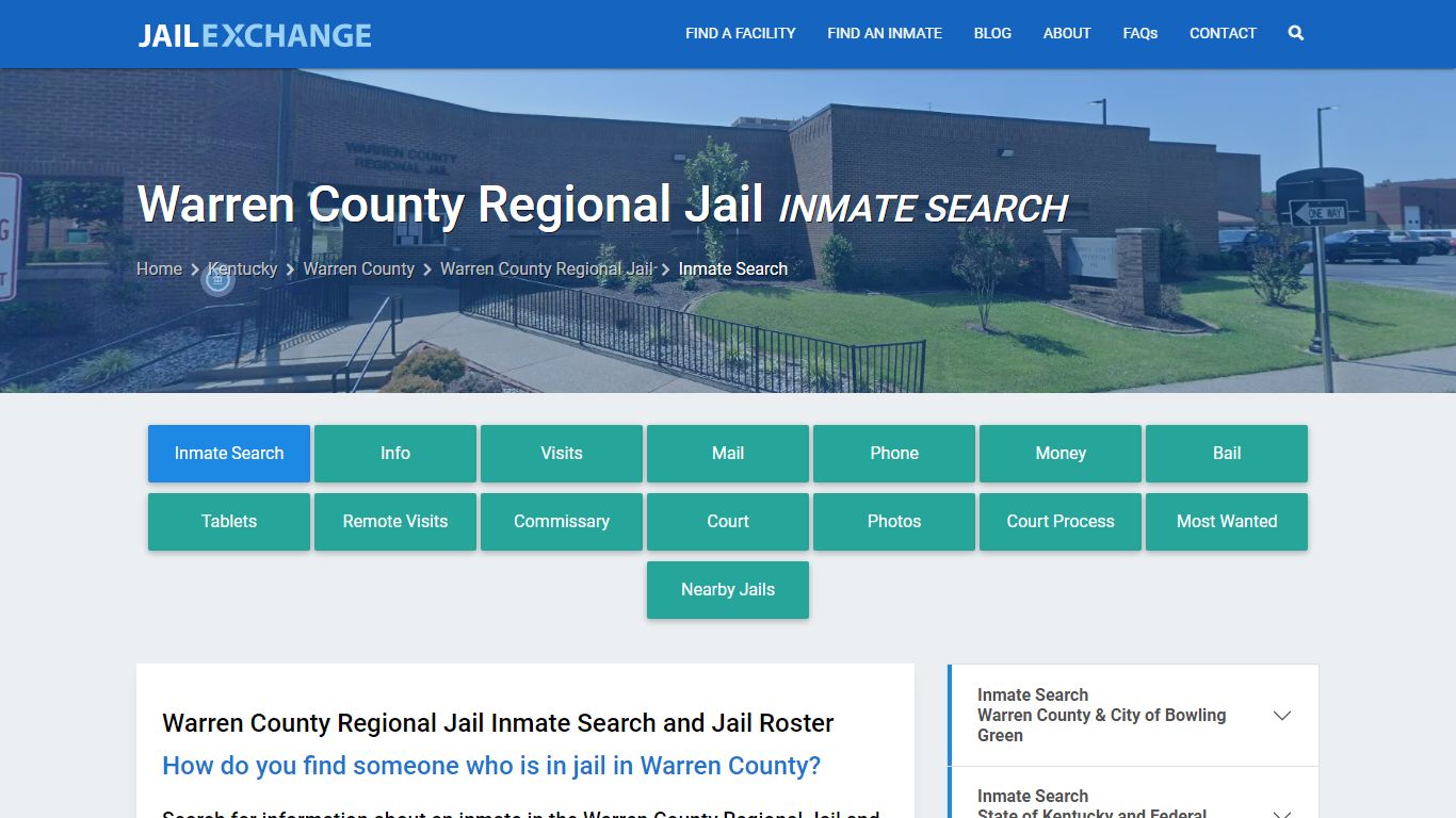 Warren County Regional Jail Inmate Search - Jail Exchange