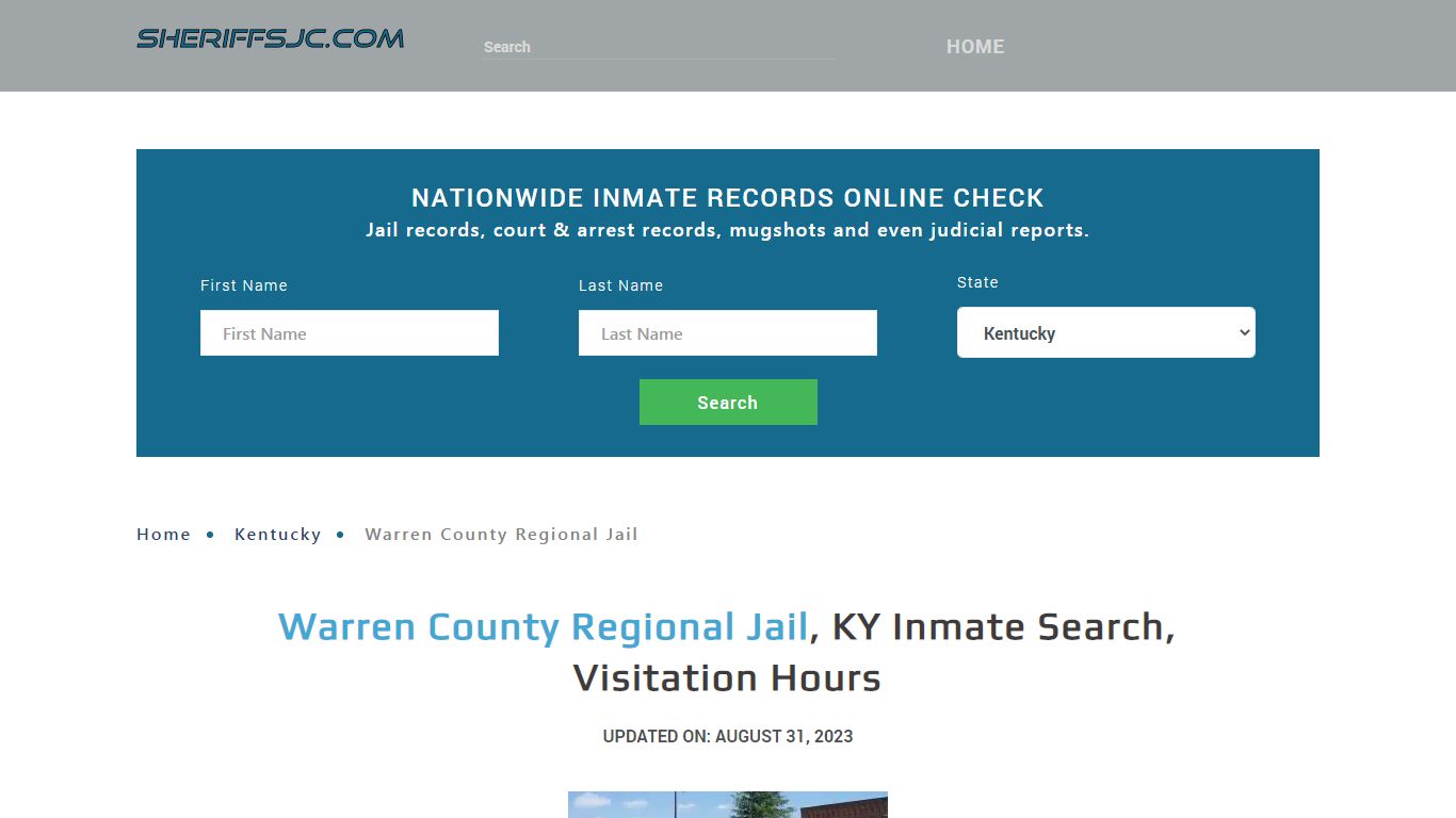 Warren County Regional Jail, KY Inmate Search, Visitation Hours